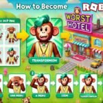 How To Become A Monkey In Worst Hotel Roblox